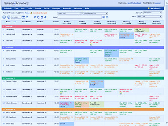 Online Employee Scheduling Software | ScheduleAnywhere